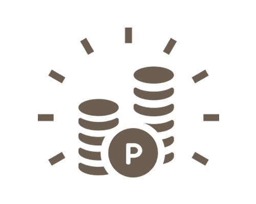 お買い物でポイントが貯まる