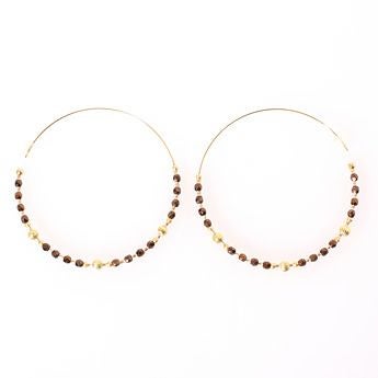 ファインブラウン ピアスイヤリング Fine Brown Pierce Earring Liala
