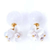 クリアピンクフラワー ピアス Clear Pink Flower Pierce Liala