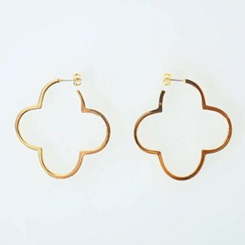 クローバー フープ ピアス イヤリング Clover Hoop Pierce Earring Liala