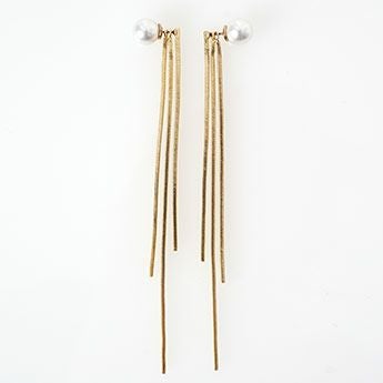 パール ライン チェーン ピアス Pearl Line Chain Pierce Liala