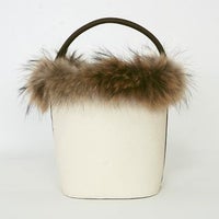 ラクーン ファー バケツ バック Raccoon Fur Bucket Bag Liala