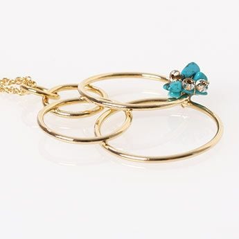 ターコイズ リング ネックレス Turquoise Ring Necklace 