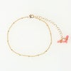 シンプル サンゴ アンクレット Simple Coral Anklet Liala