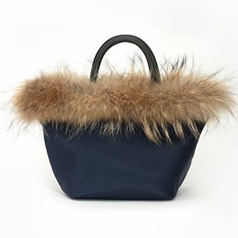 Liala-SALE ラクーン ファー ミニ トートバック Raccoon Far Mini Tote