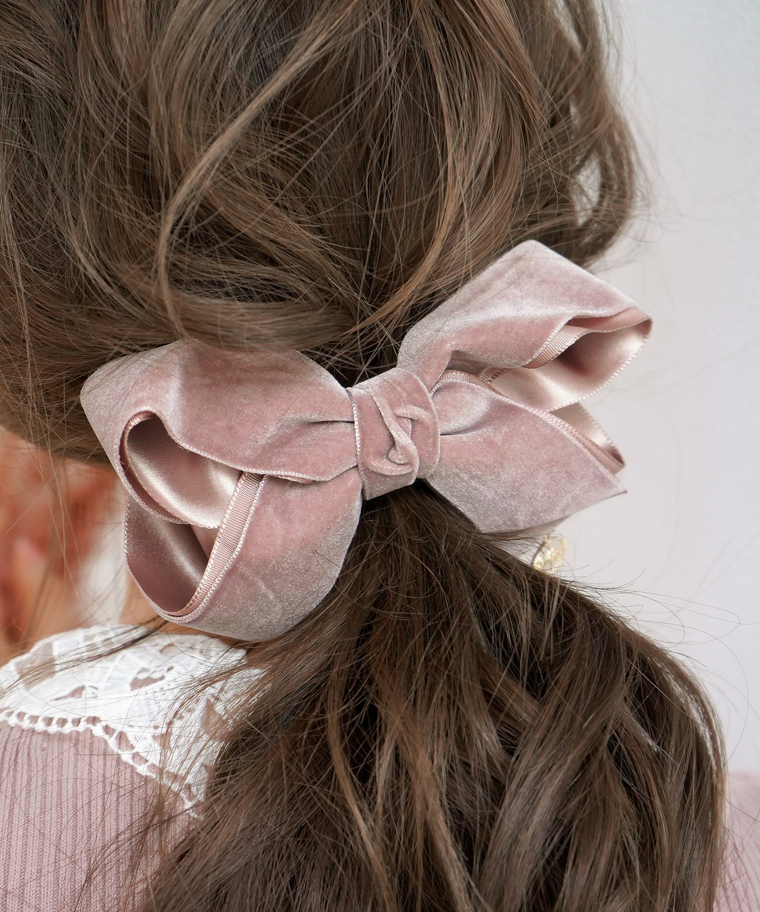 バレッタ ベロアリボン le reve vaniller 全5色 ｜lvn912-0272【3