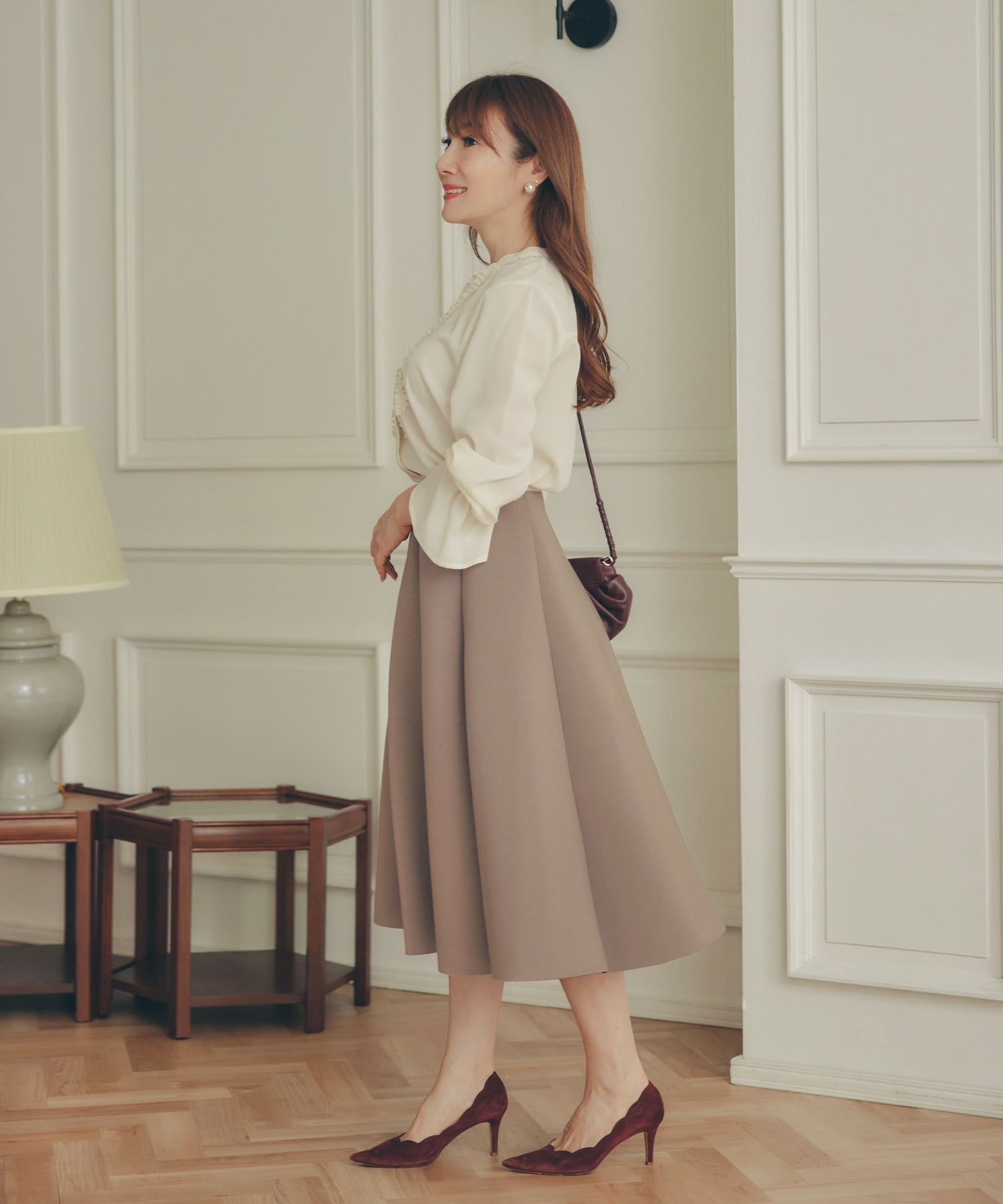 ボンディング フレア スカート Liala×PG 全5色｜lpg612-0302【37】