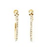 クリスタル カーブ フープ ピアス Crystal Curve Hoop Pierce Earring Liala