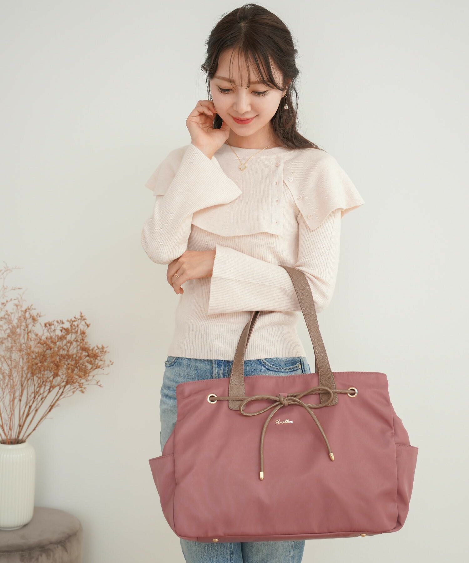 レザーリボン トラベル トートバッグ le reve vaniller 全7色｜lvn911