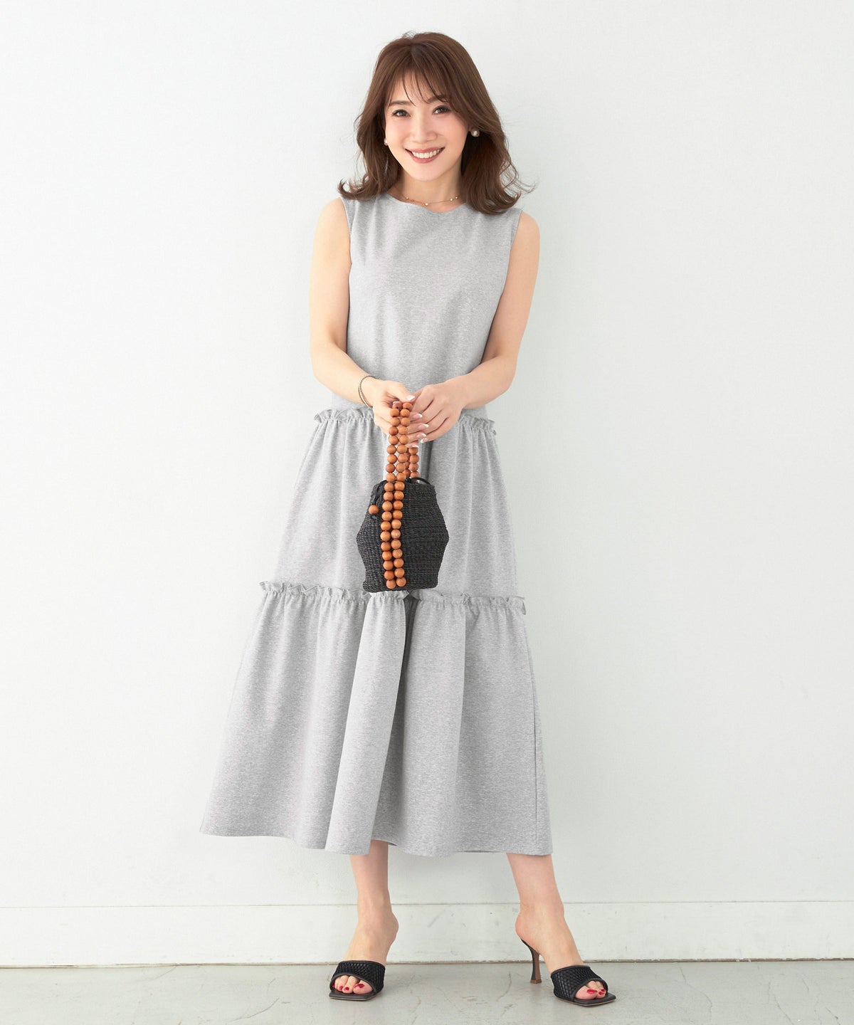 新色追加 S/M/L 手洗い可 無地 夏コーデ フェミニン マタニティ ルーム リゾート ロング おしゃれ 大人可愛い カジュアル 着痩せ 抜け感