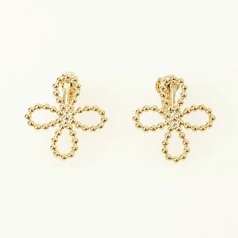 スタッズ クローバー ピアス イヤリング Studs Clover Pierce Earring