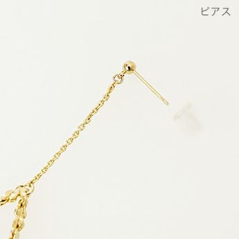 チェーン ドロップ ピアス イヤリング Chain Drop Pierce Earring