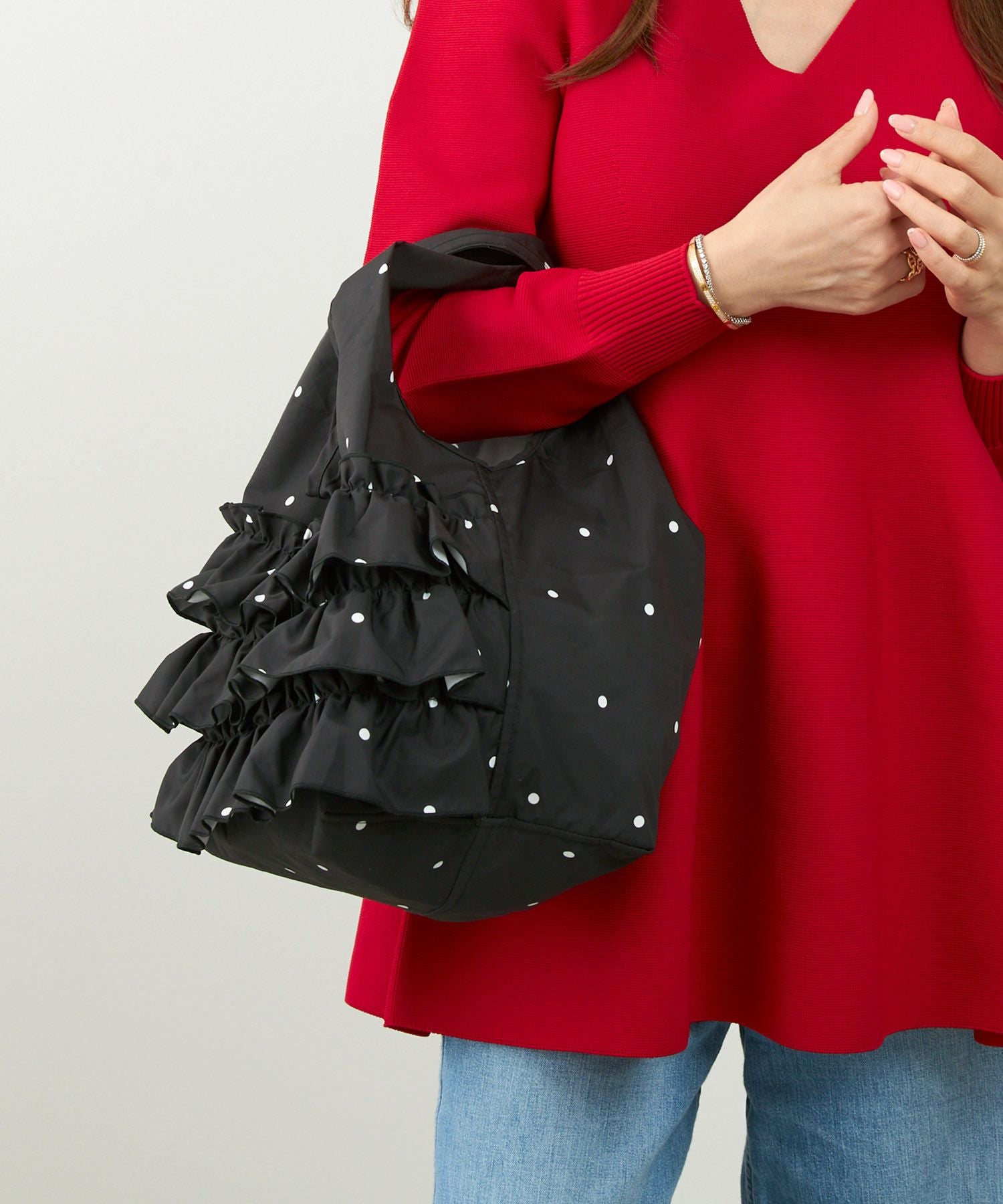 水玉 エコ バッグ Liala×PG