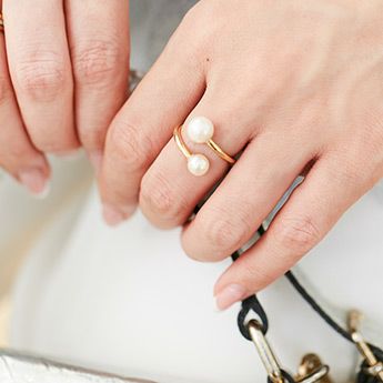 ツイン パール リング Twin Pearl Ring （Liala） 全1種 ｜lia911-9603