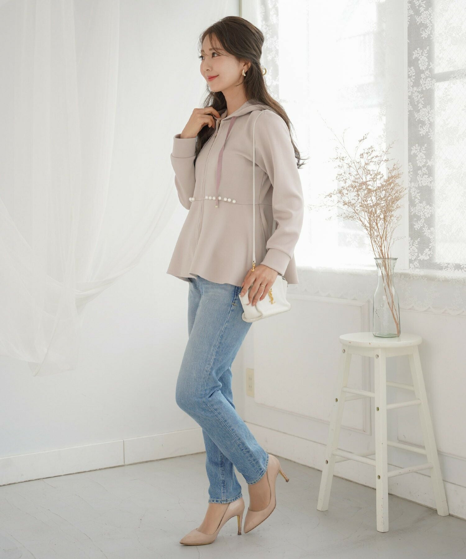 パーカー ライトボンディング フレアライン le reve vaniller 全6色