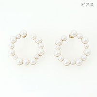クロス リング ピアス イヤリング Cross Ring Pierce Earring