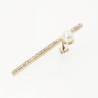 ライン クリスタル ピアス イヤリング Line Crystal Pierce Earring