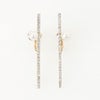 ライン クリスタル ピアス イヤリング Line Crystal Pierce Earring