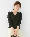 新色追加/パフスリーブ/袖山ギャザー/9分袖/セットアップ/秋/春/冬