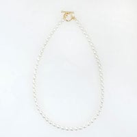 淡水パール シンプル ネックレス Baroque Pearl Necklace