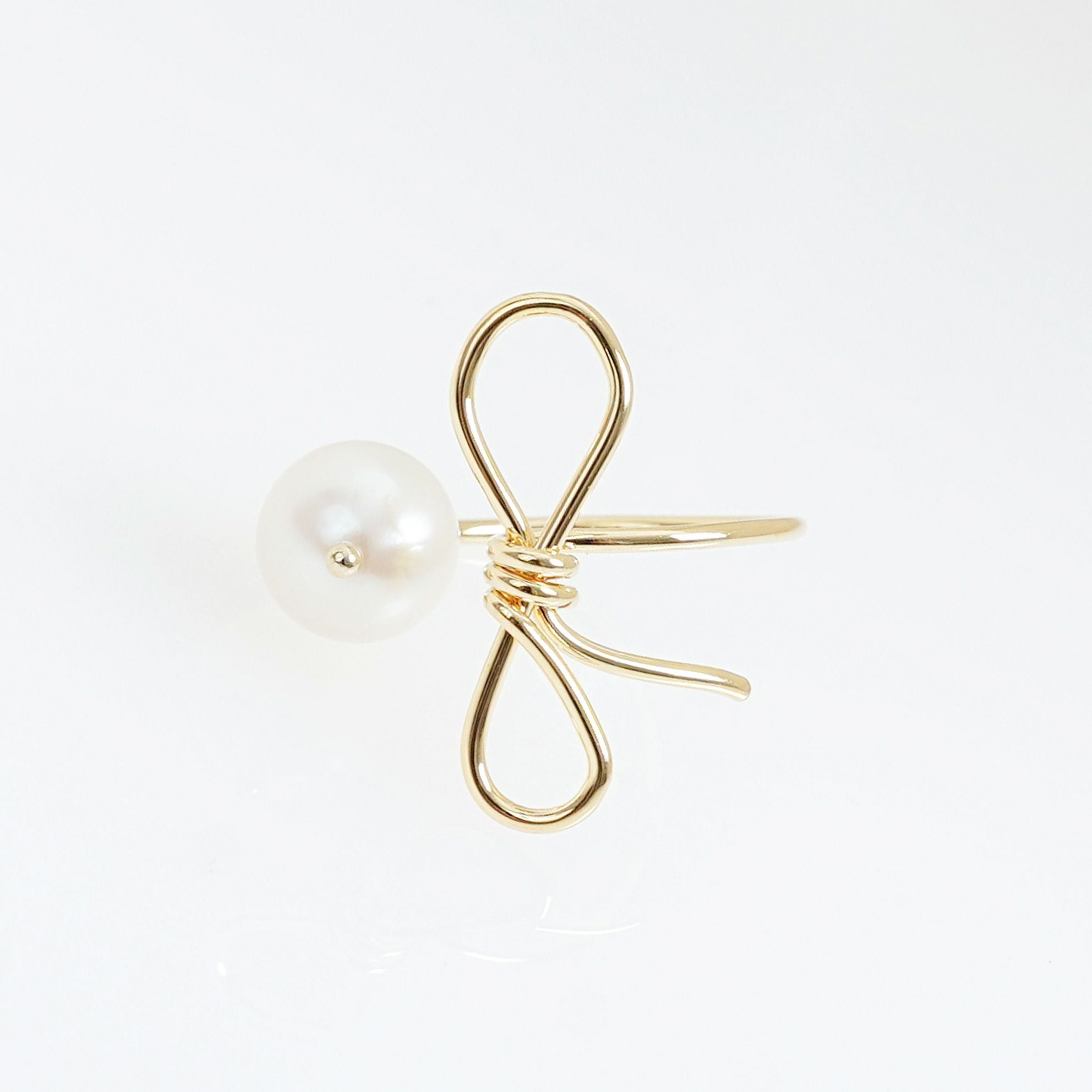 Liala-SALE リボン パール リング Ribbon Pearl Ring （Liala） 全1種