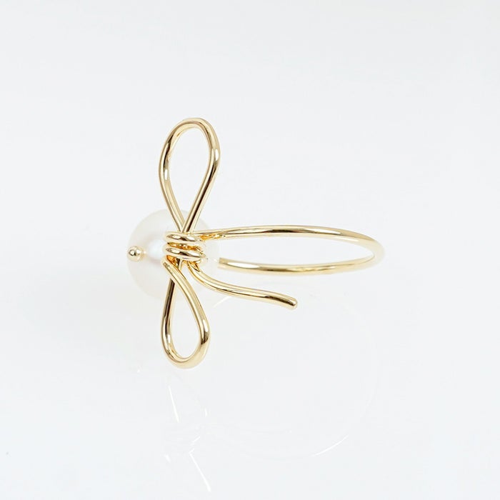 リボン パール リング Ribbon Pearl Ring