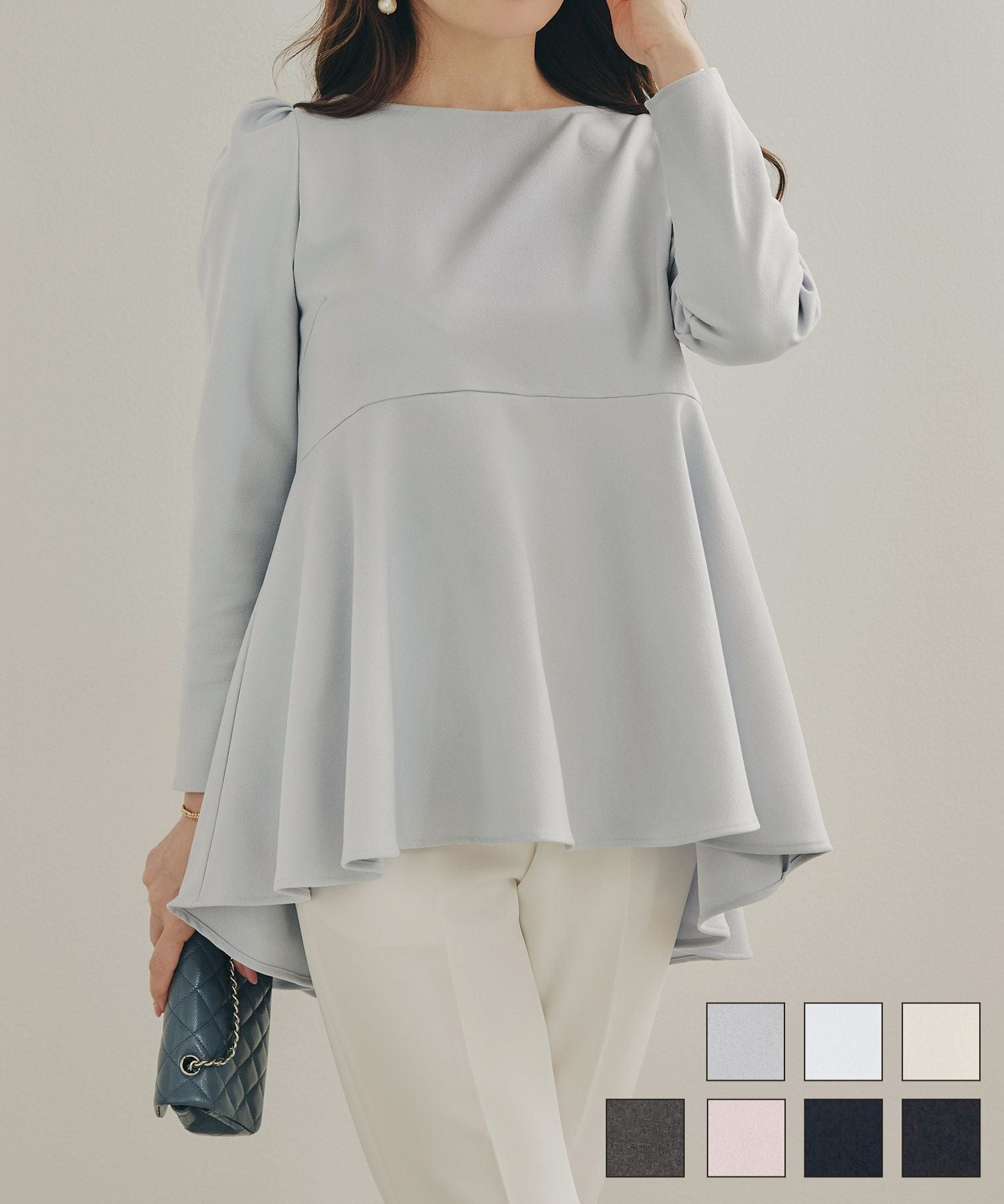 コットンレース スカラップヘム ボウタイ ワンピース 半袖 Liala×PG 全