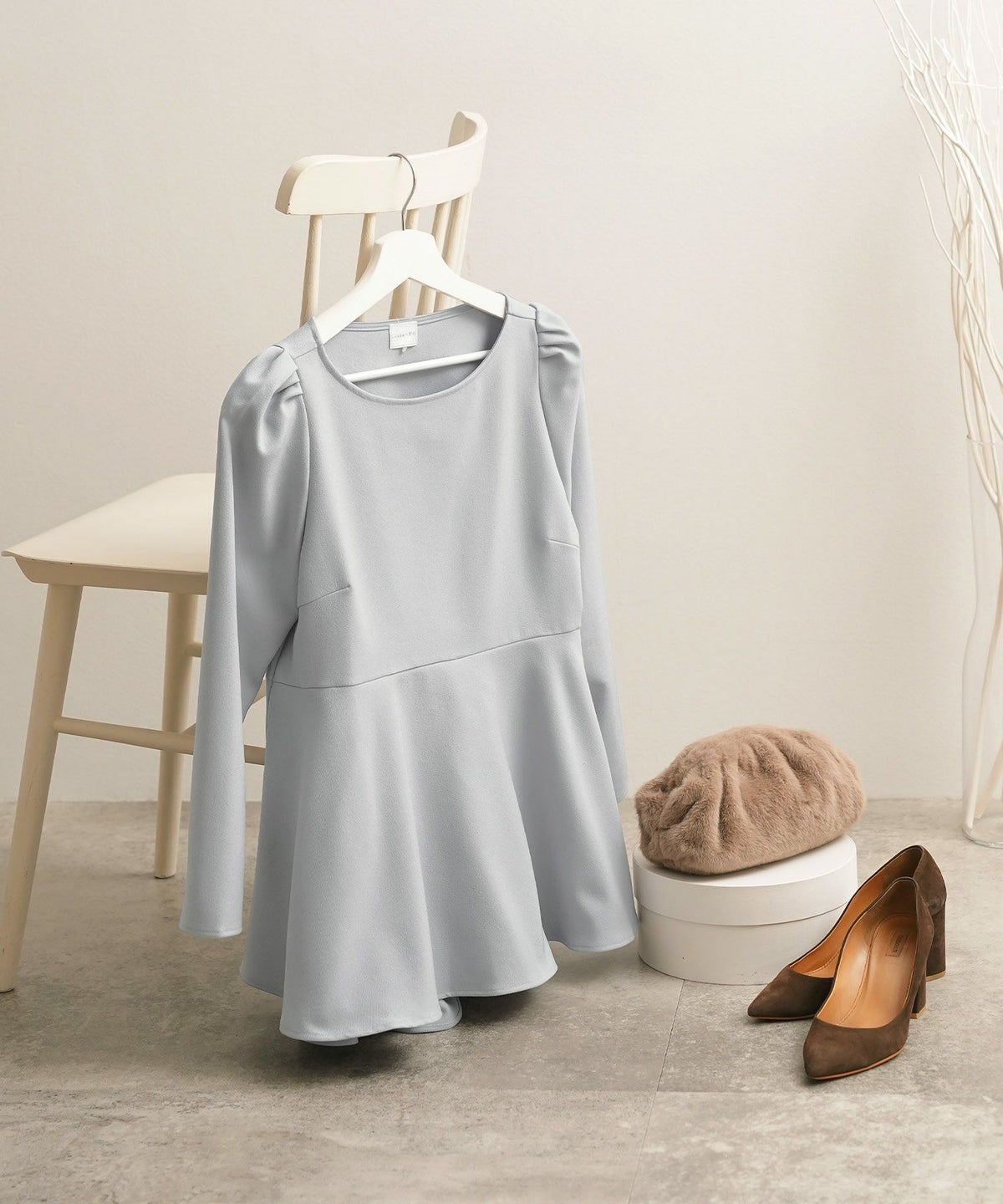 newcolor/人気カラー復活/日本製/手洗い可/イレヘム/パフスリーブ/春/秋