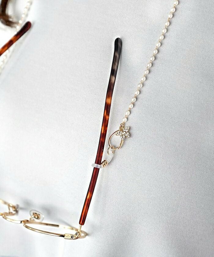 マスク＆メガネ チェーン パール バタフライ le reve vaniller 全1色