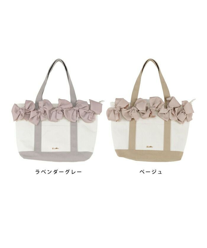 バッグ キャンバストート グログランリボン le reve vaniller 全2色