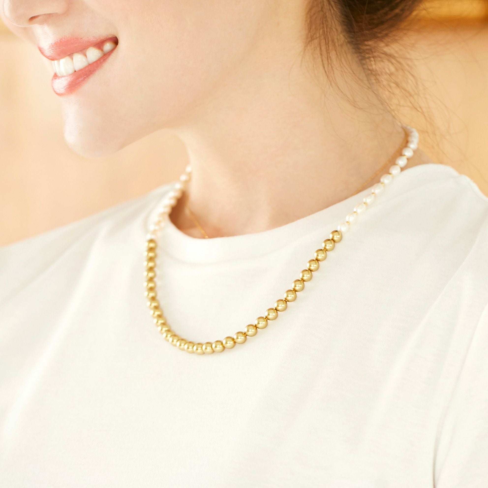 バイカラー パール ネックレス Bi Color Pearl Necklace （Liala） 全1