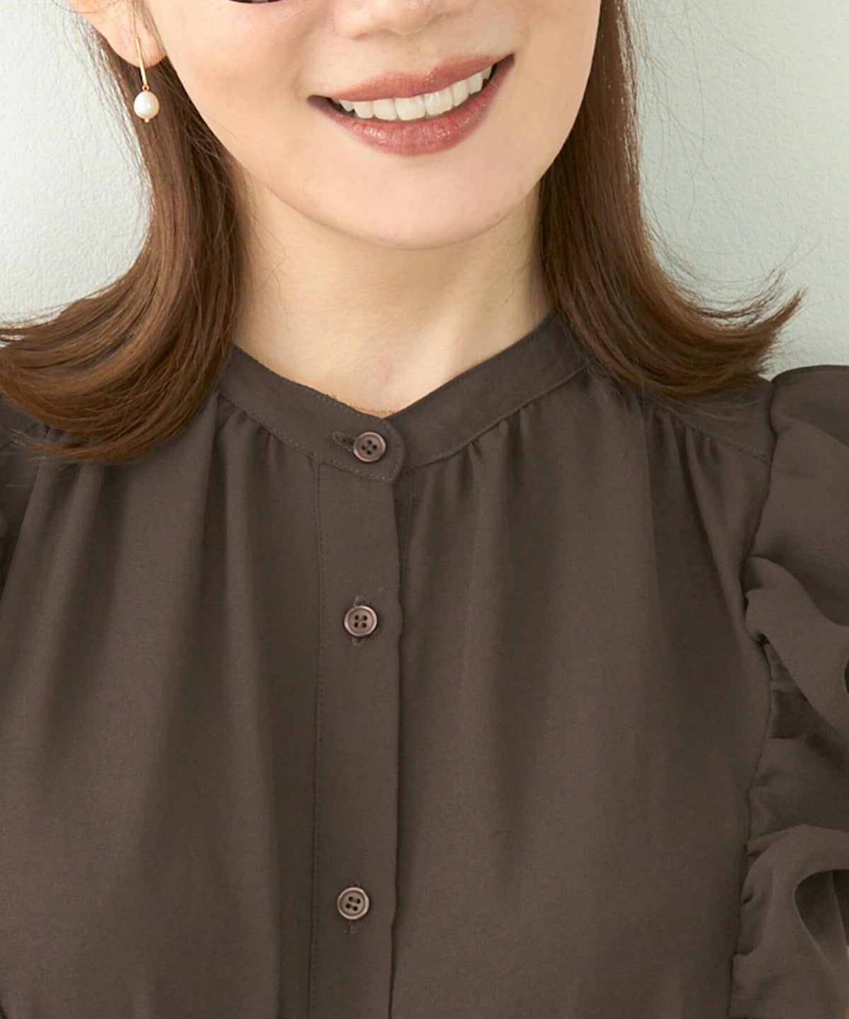 セレクト/マシンウォッシャブル/洗濯機可/スタンドカラー/春/夏