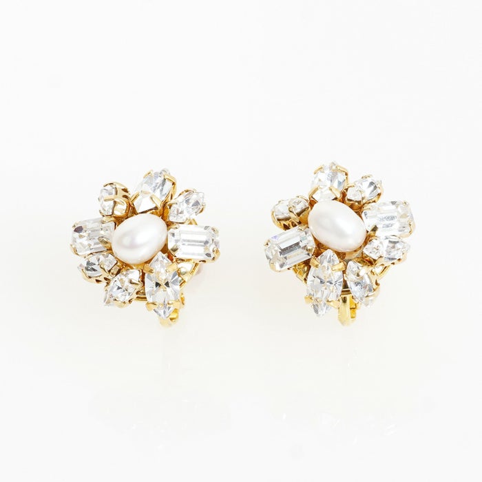 フラワー ビジュー ピアス イヤリング Flower Bijou Pierce Earring