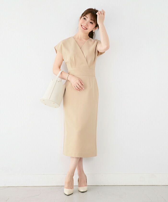 ワンピース タイト カシュクール Liala×PG 全4色｜lpg311-1117【5