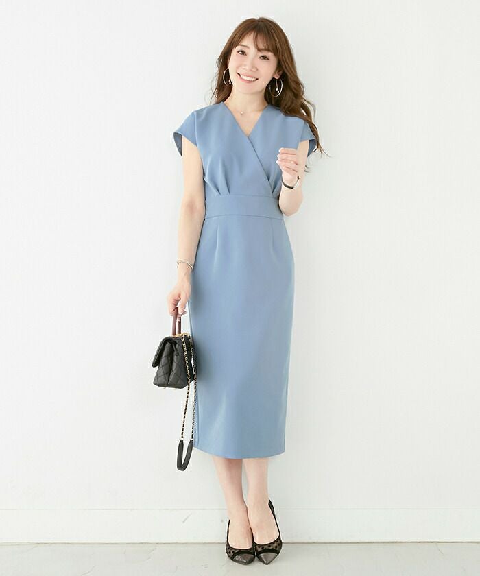ワンピース タイト カシュクール Liala×PG 全4色｜lpg311-1117【5