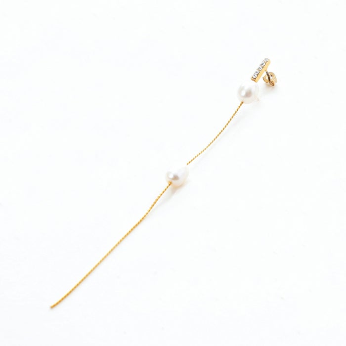 ロング チェーン 2 パール ピアス Long Chain 2 Pearl Pierce