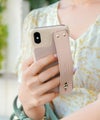 スマホ/モバイルケース/iPhoneXS/iPhoneX/iPhone11/iPhone12Pro/背面カード収納/鏡/バンド付/落下防止/卓上/カード入れ/ミラー付/ストラップ/ベルト付/トリコロールカラー/機能性/おしゃれスマホスタンド/配色/ブロックカラー/ブロック