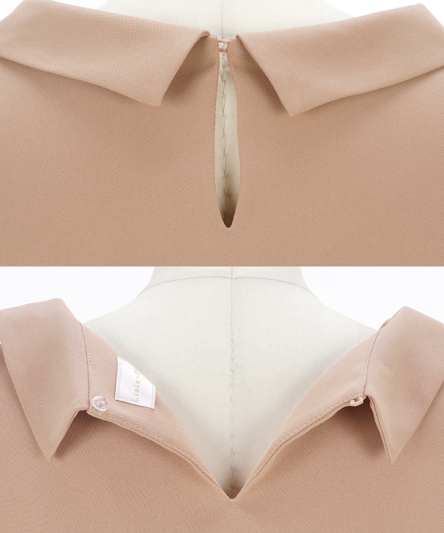 ブラウス 襟付き ノースリーブ Liala×PG 全3色｜lpg811-1144【1