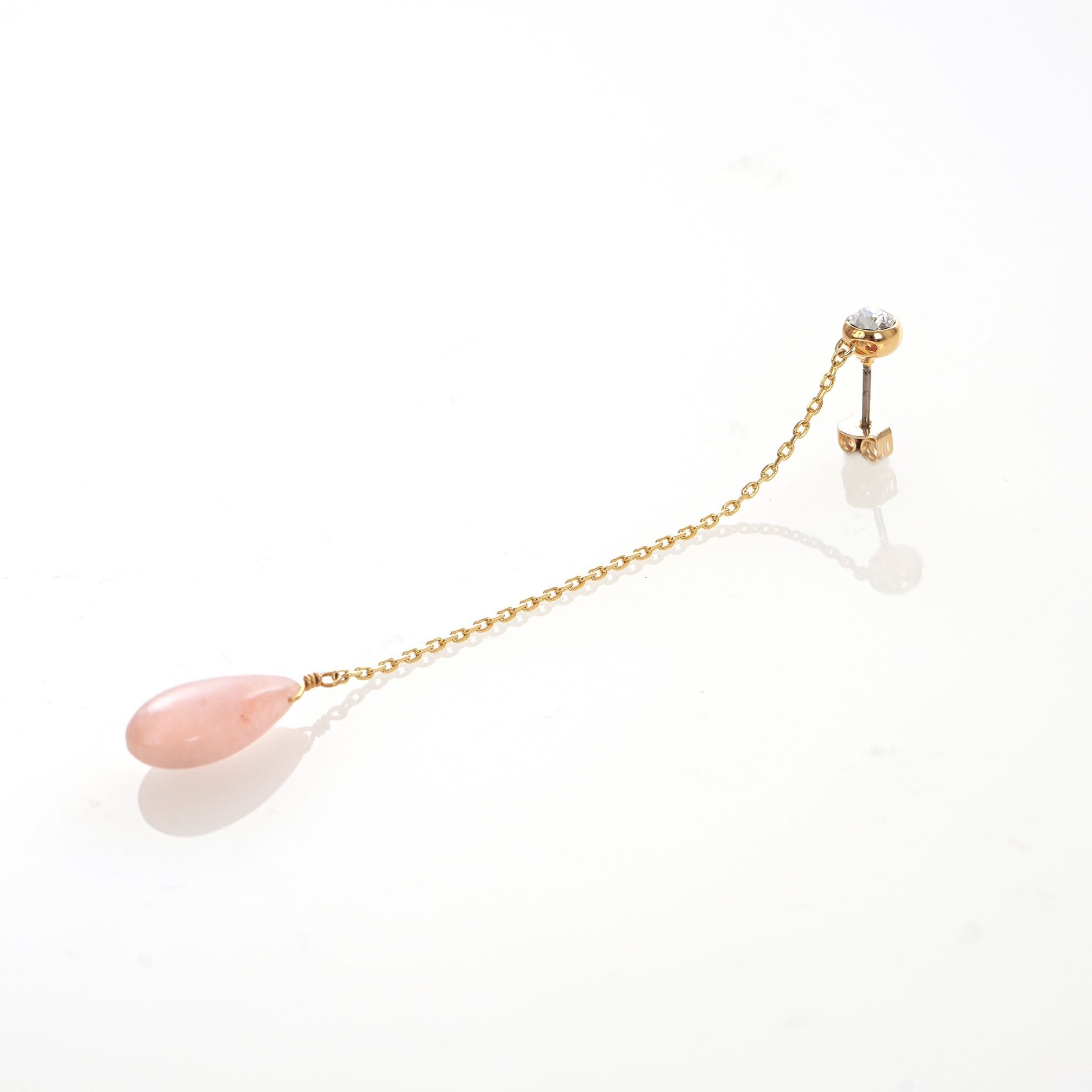 ピンク オパール ロング ピアス イヤリング Pink Opal Long Pierce