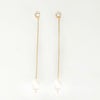淡水 パール ロング ピアス イヤリング Freshwater Pearl Long Pierce Earring