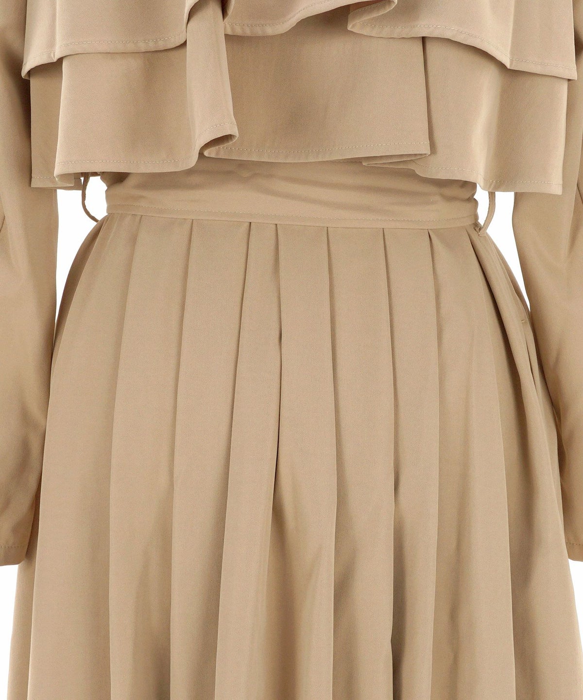 大人気/新色追加/ライトアウター/変形デザイン/バックスタイル/ウエストマーク