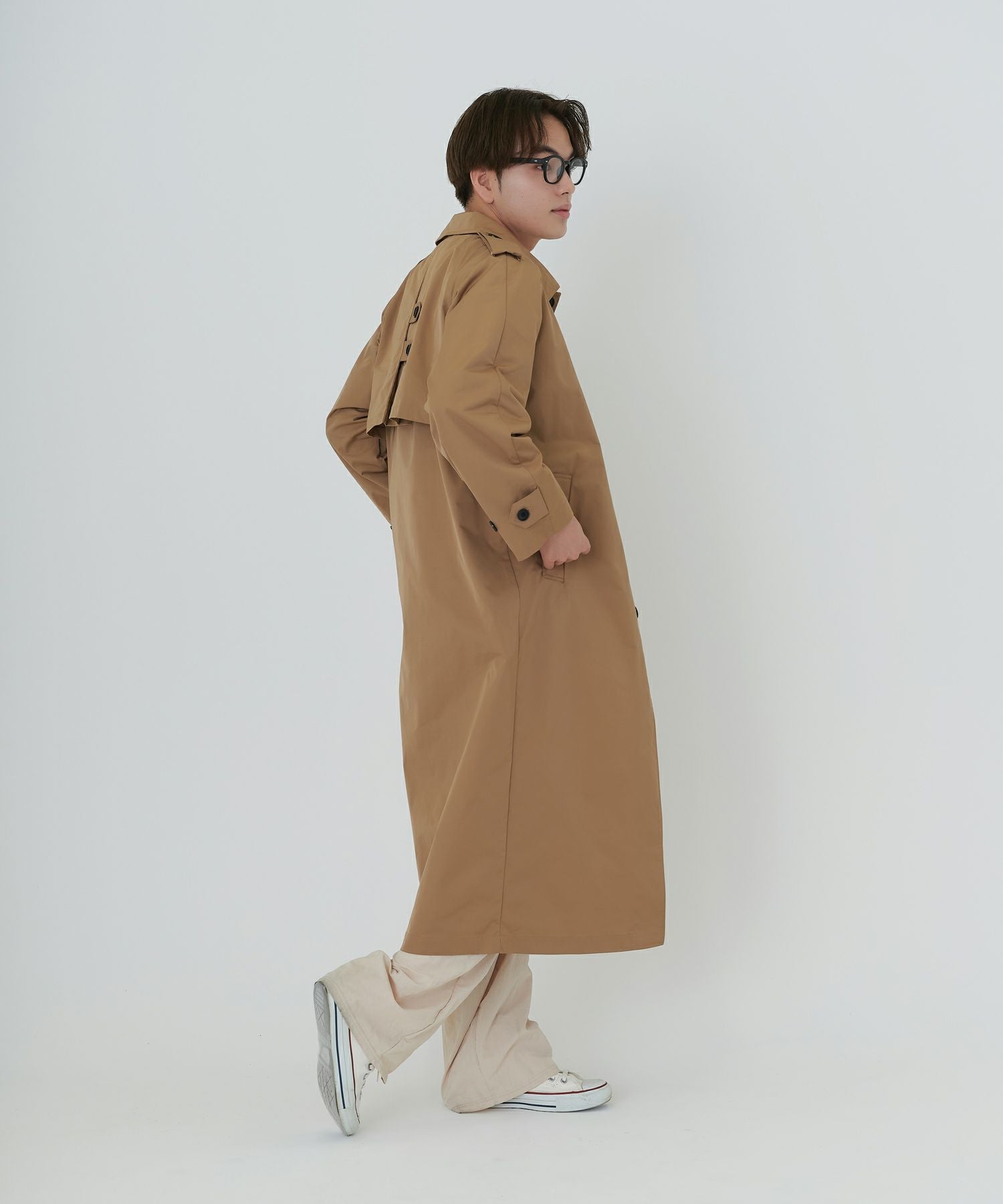 Special-Price-SALE ユニセックス ステンカラートレンチコート TINA