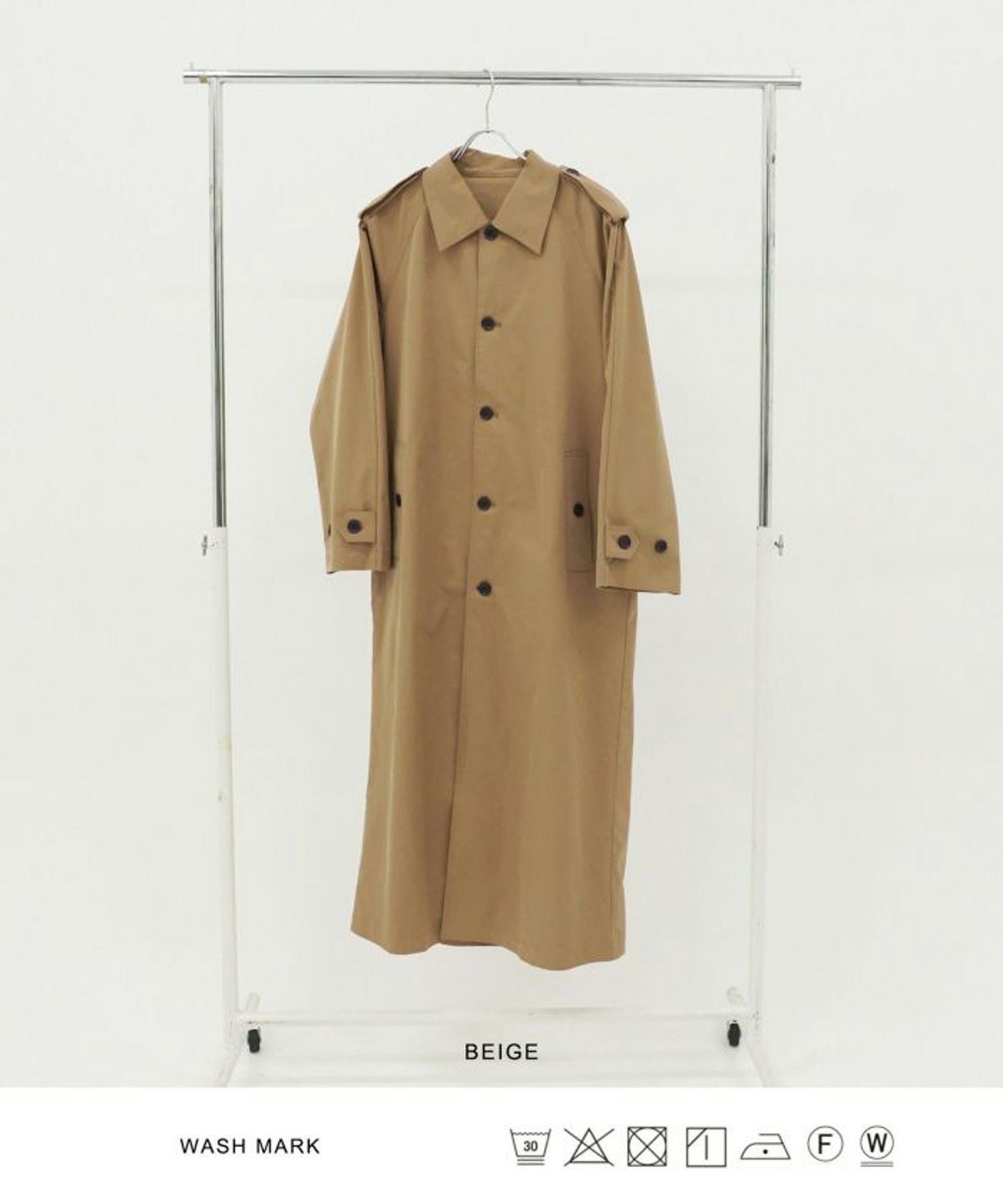 Special-Price-SALE ユニセックス ステンカラートレンチコート TINA