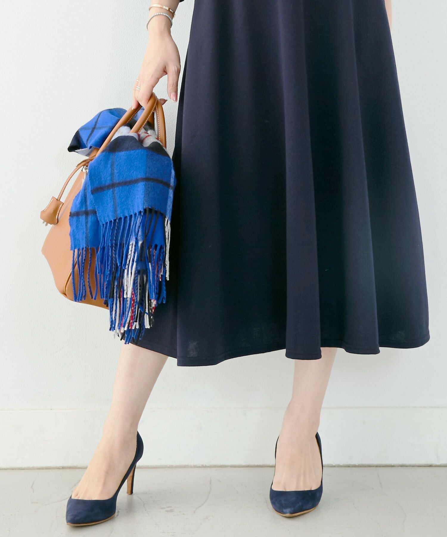 ワンピース カシュクール ポンチ素材 Liala×PG 全3色｜lpg312-1235【2