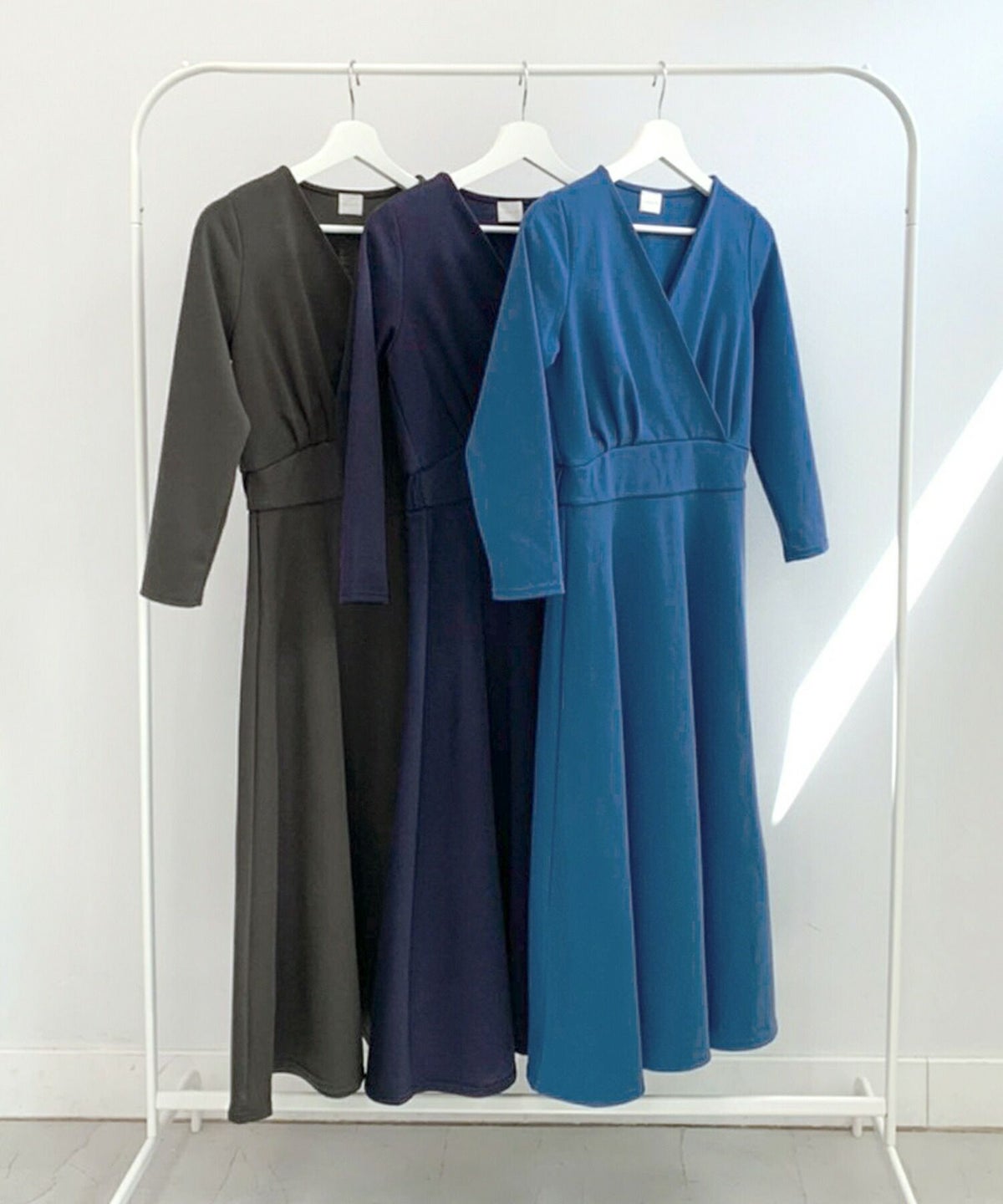 手洗い可/カットソー/膝下丈/フィット＆フレア/上品/授乳