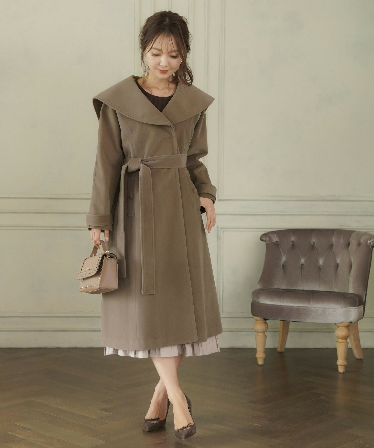 コート セーラーカラー デザイン le reve vaniller 全3色 ｜lvn112