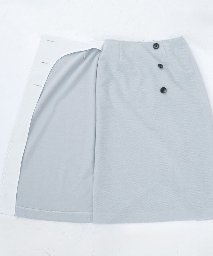 日本製/Iライン/ボタン/冬素材/タイト