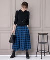 手洗い可/ミモレ丈/フレア/ネル/ギンガムチェック/カラフル