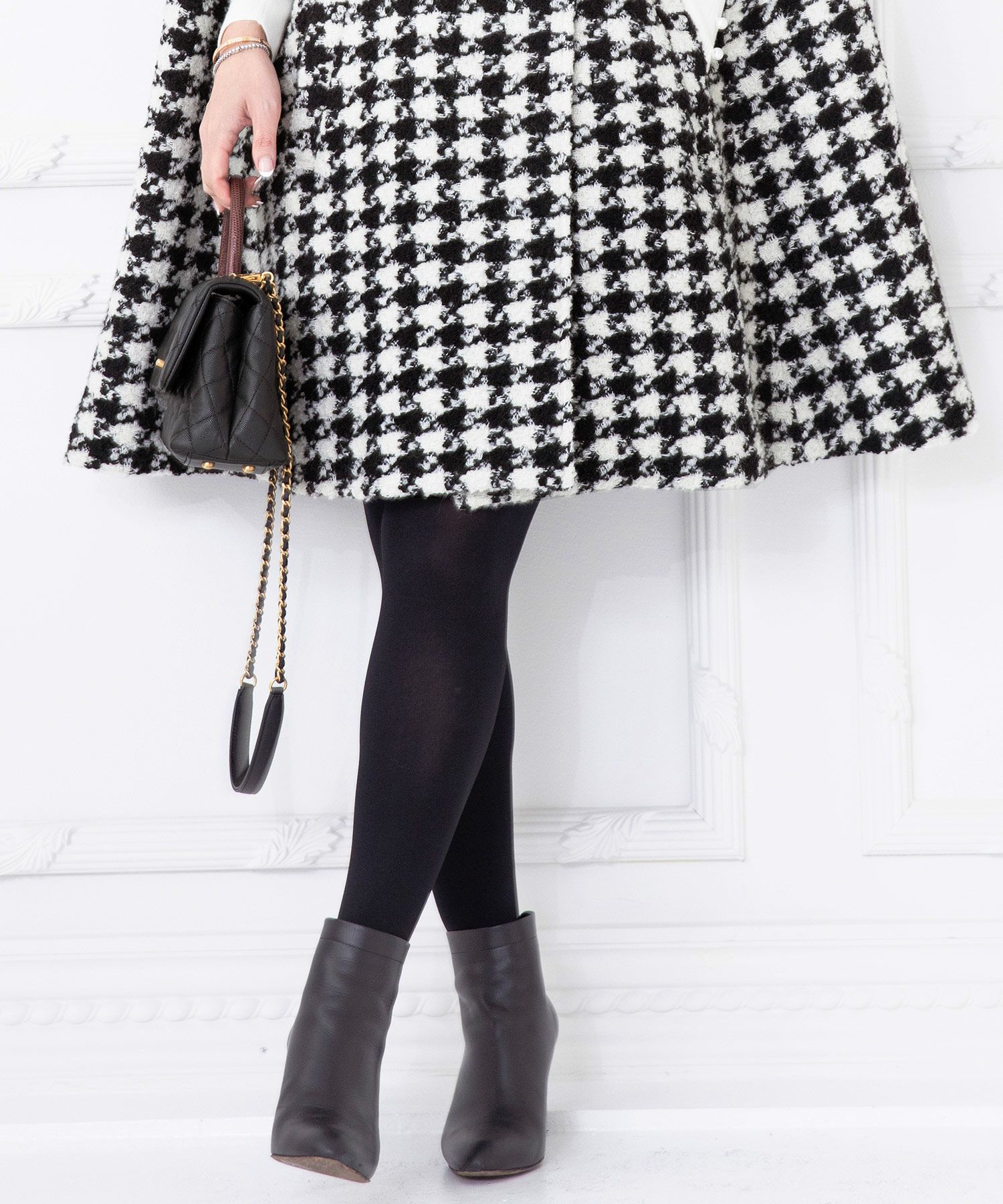 コート ポンチョ 千鳥格子 Liala×PG 全1色｜lpg112-1253【1】 - コート