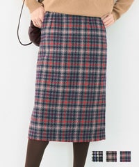 スカート タイト チェック柄 Liala×PG
